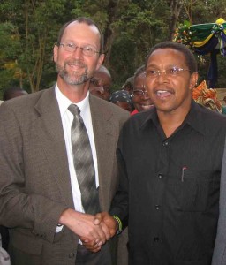 Bob Kasworm and Tanzania President Jakaya Mrisho Kikwete